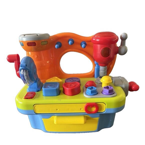 PowerTRC Little Engineer Workbench Musical Shape Sorter Works - Picture 1 of 3